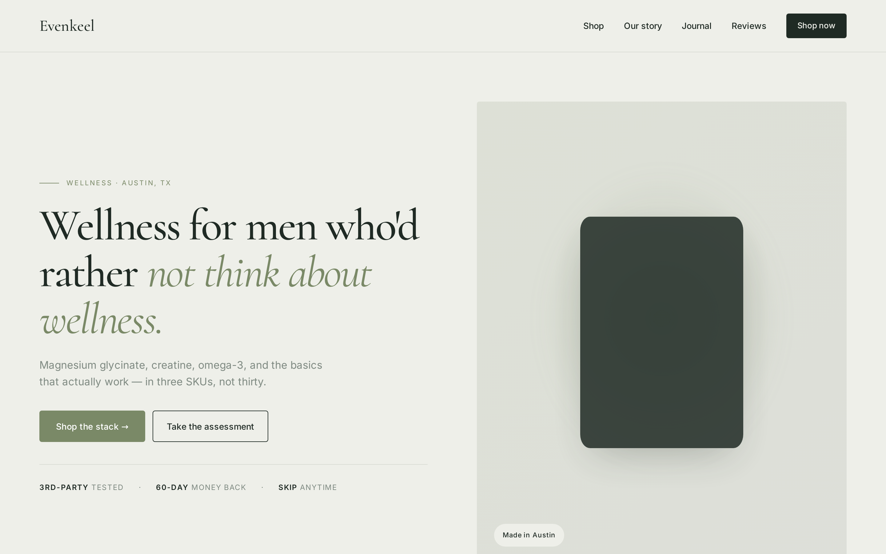 Even Keel homepage