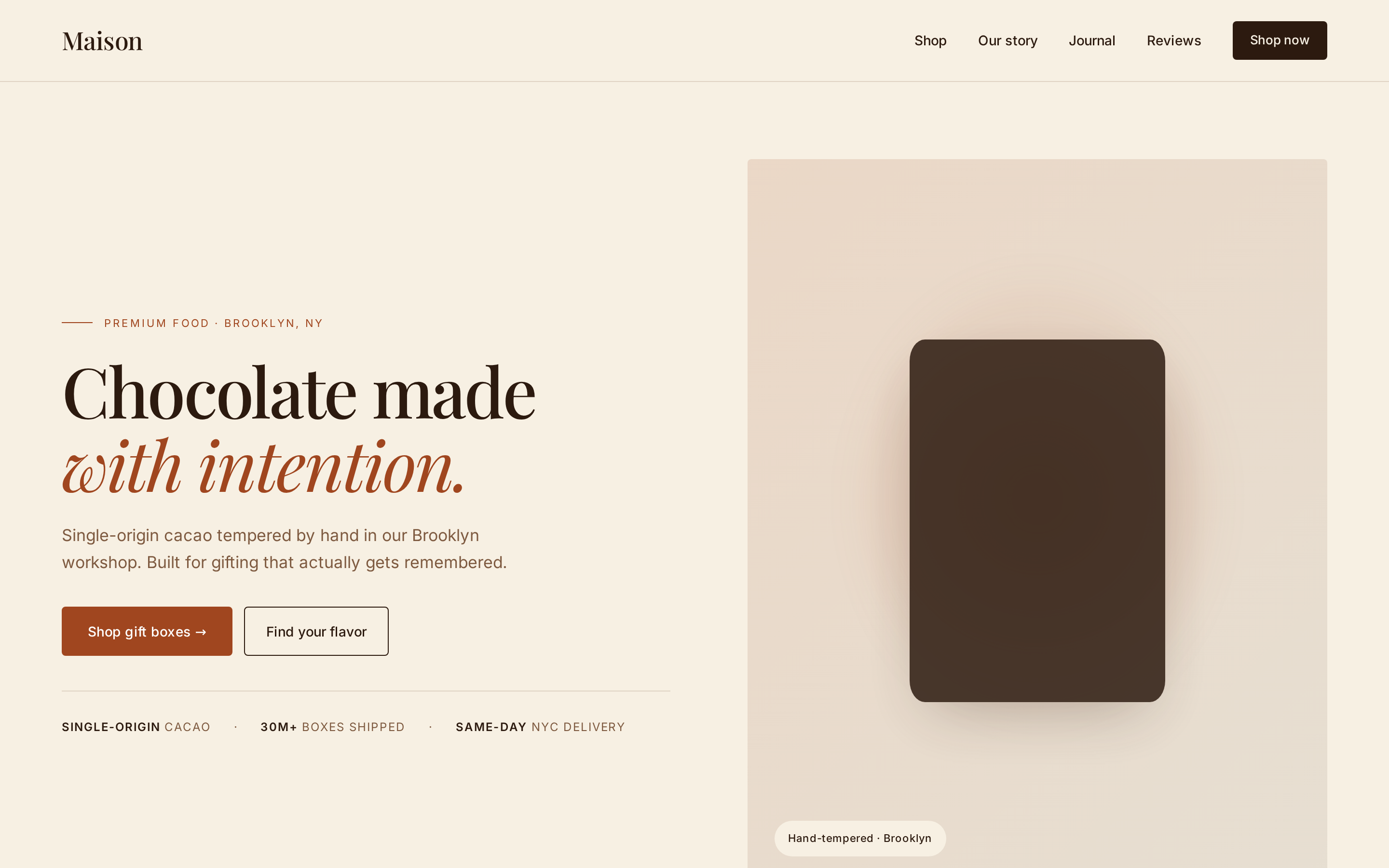 Maison Cellier homepage
